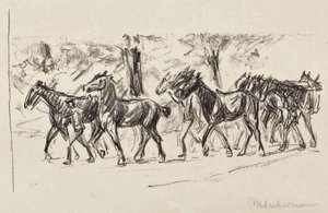 ガイド付きの馬 作： Max Liebermann